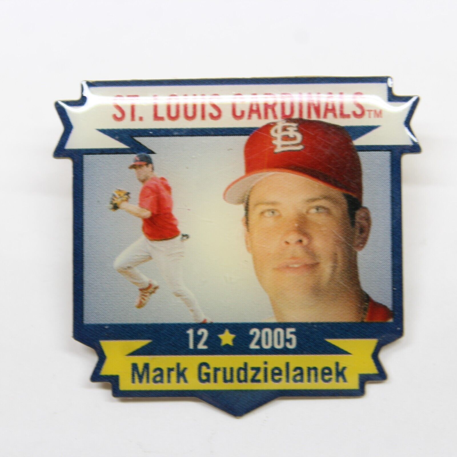 St. Louis Mark Grudzielanek #12 2005 Pin Lapel Enamel Collectible