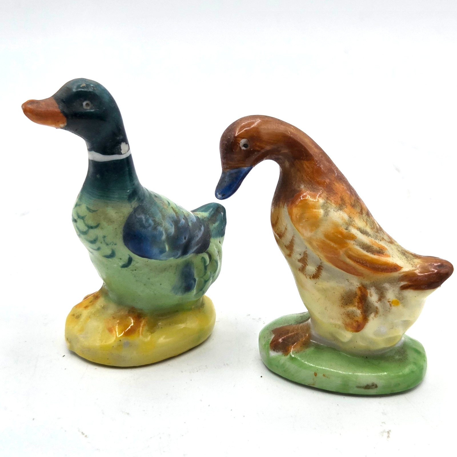Vintage Mallard Duck Pair Miniature Made in JAPAN Vintage Mallard Duck Pair Miniature Made in JAPAN