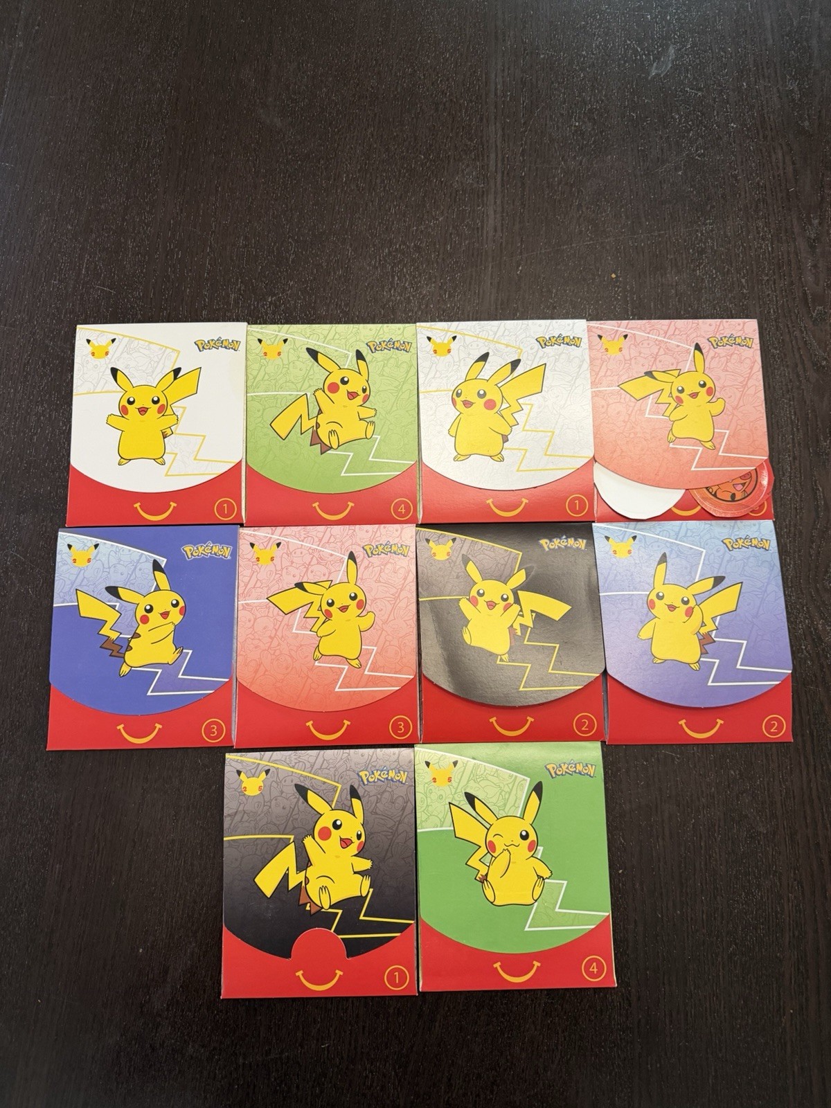 10x Pokemon 25th Anniversary McDonalds Special Promo Sealed Card Pack + Envelope 10x Pokemon 25th Anniversary McDonalds Special Promo Sealed Card Pack + Envelope