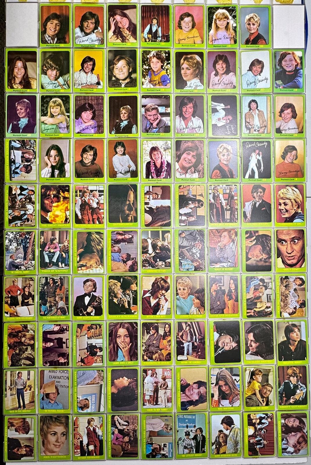 1971 Topps The Partridge Family Green Series 3 Complete (88) Trading Card Set