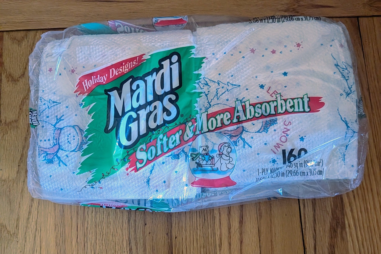 NOS Vintage Christmas Mardi Gras Snowman NOS Vintage Christmas Mardi Gras Snowman