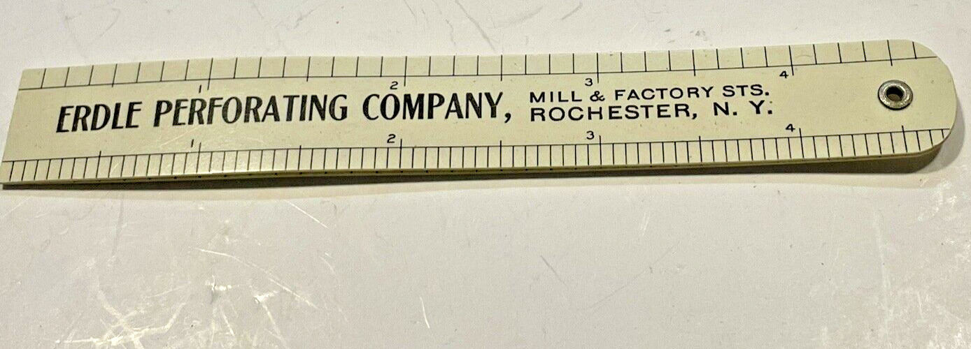 1950\'S VTG ERDLE Perforating COMPANY SHEET METALS ROCHESTER NY FOLDING RULER 1950\'S VTG ERDLE Perforating COMPANY SHEET METALS ROCHESTER NY FOLDING RULER