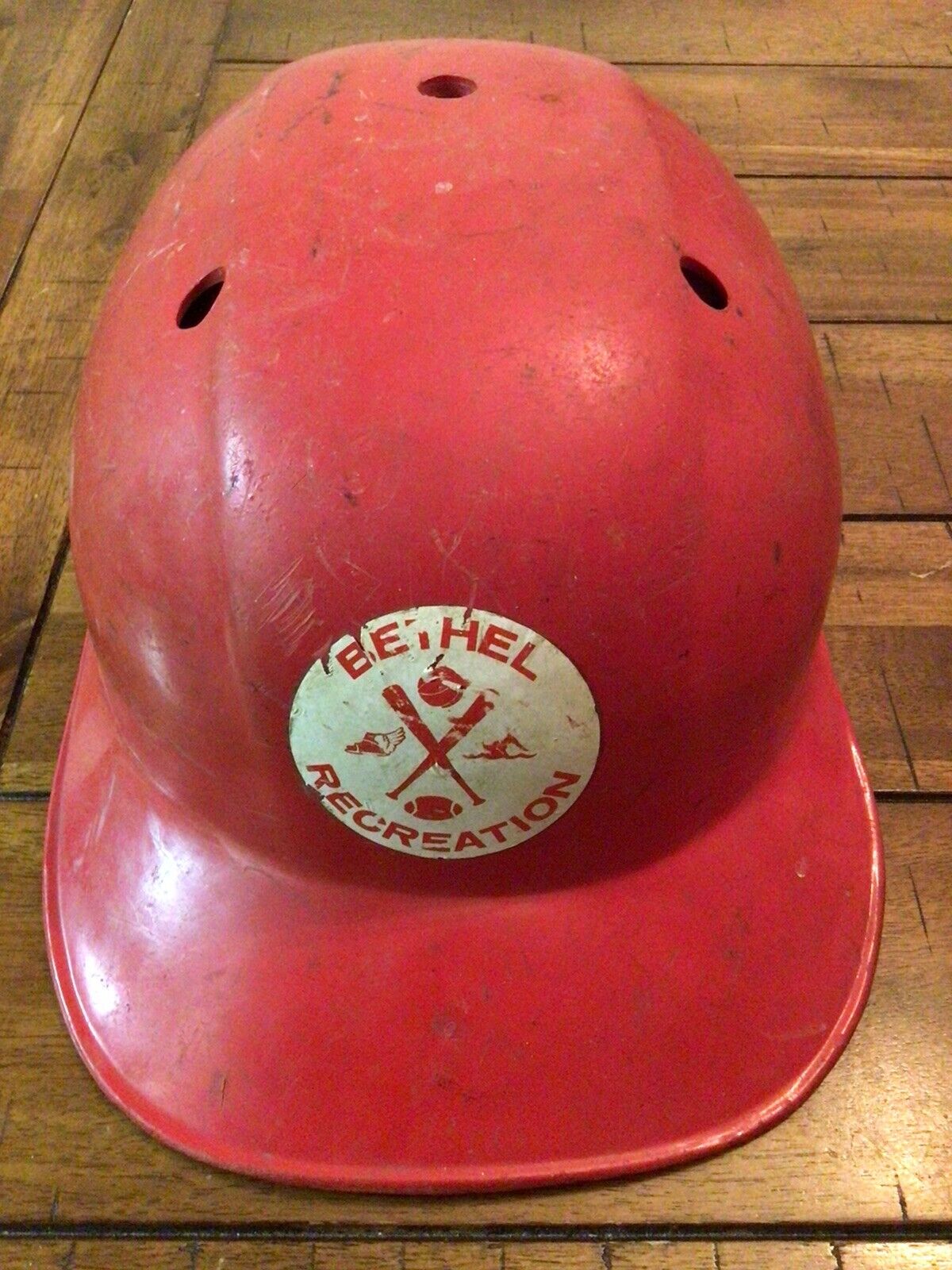 Vintage Bethel Recreation Batting Helmet Game Used