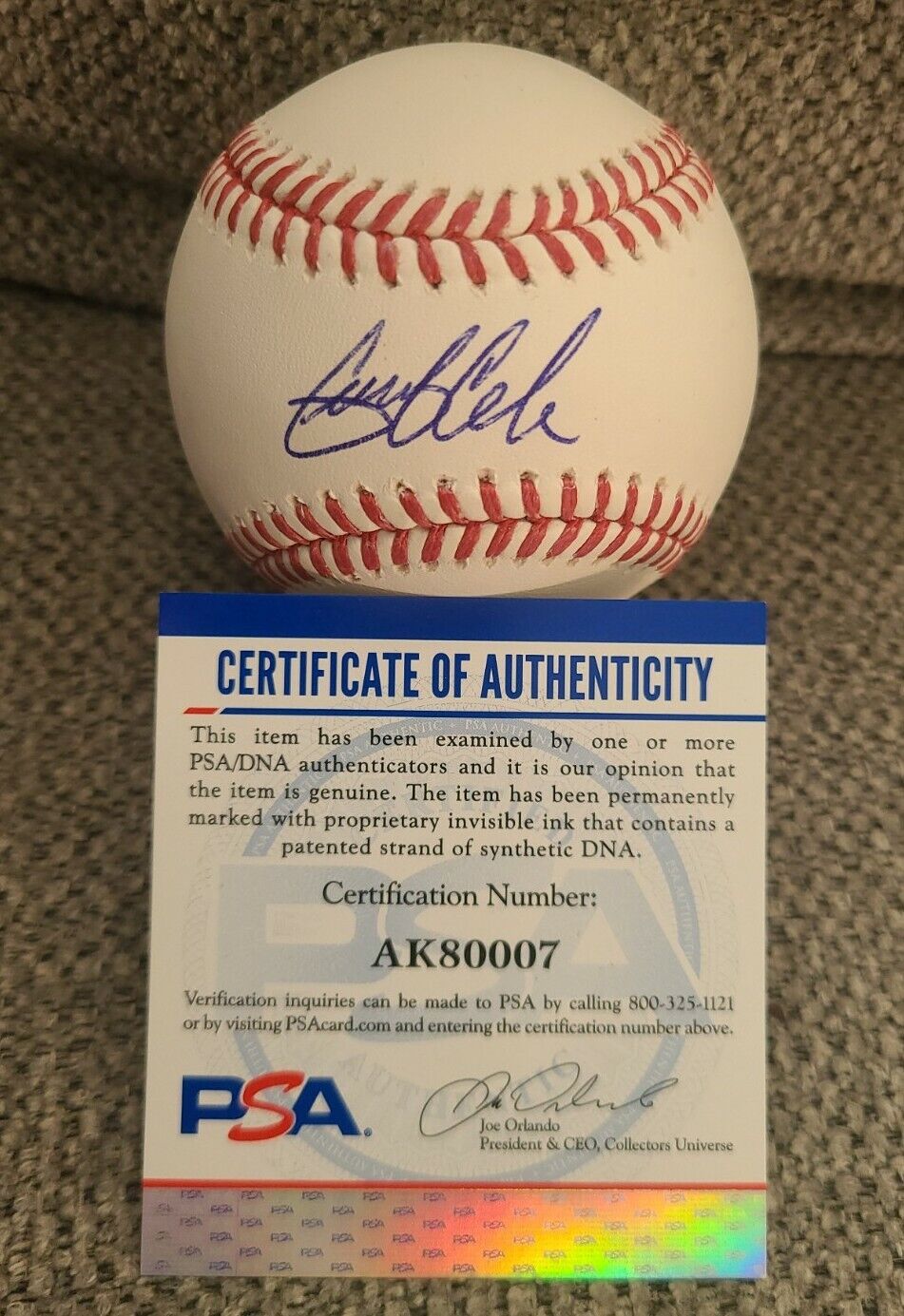 GERRIT COLE SIGNED MLB OFFICIAL BASEBALL NY YANKEES PSADNA AUTHENTICATED#AK80007
