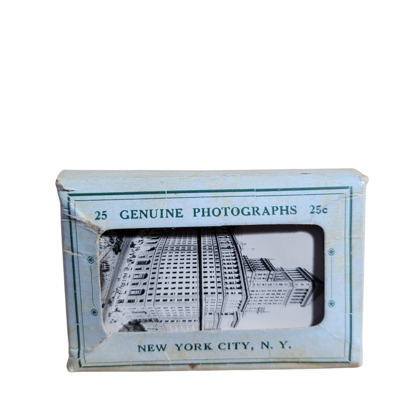 Genuine Photographs New York 25 mini photos RPPC VTG B&W 2.5”x2” postcard holder Genuine Photographs New York 25 mini photos RPPC VTG B&W 2.5”x2” postcard holder