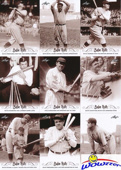 Babe Ruth 2016 Leaf Collection MASSIVE 100 Card Complete Card Master Set 