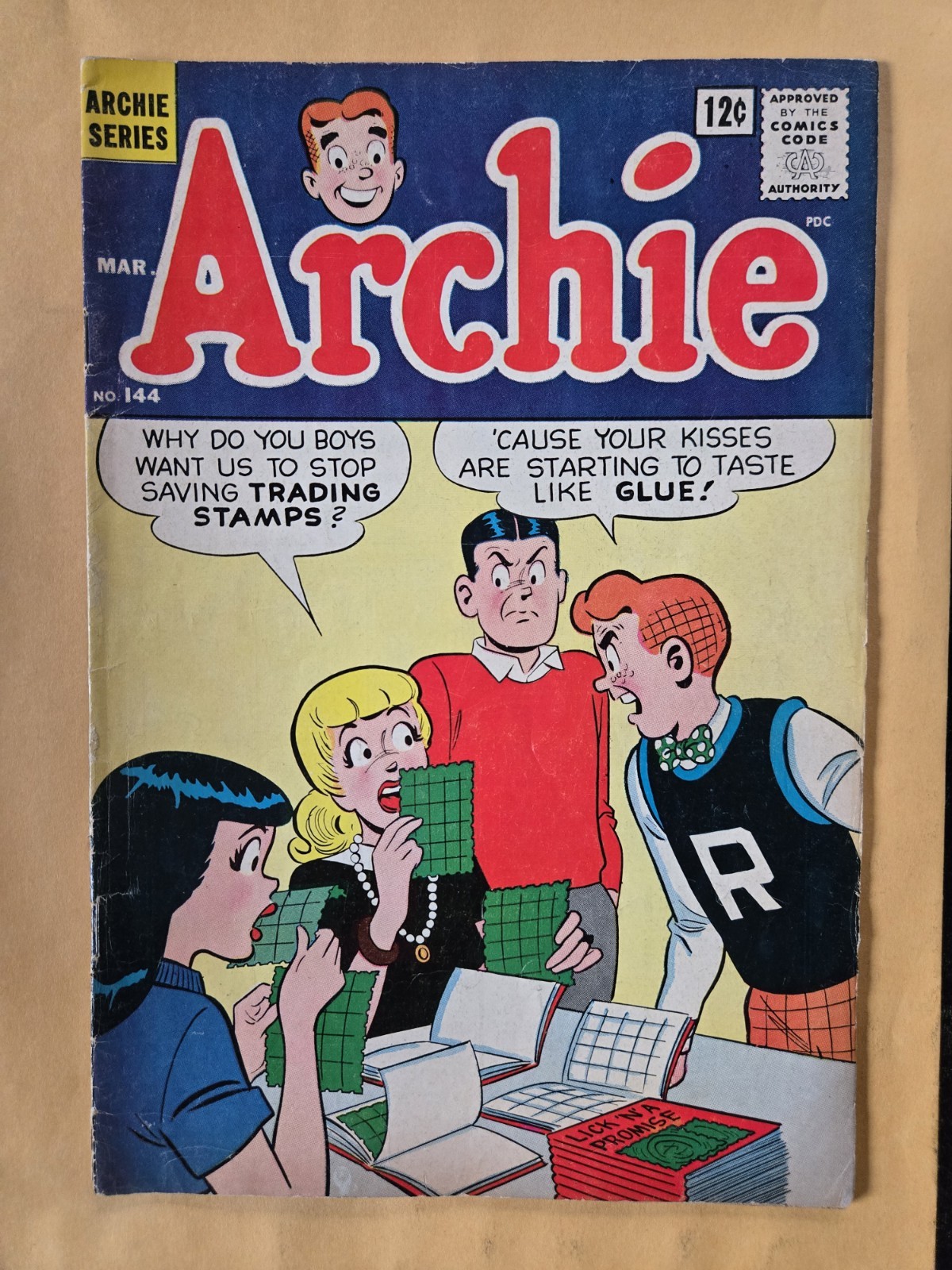 Archie Comics 144 VG+ (4.5) Archie Publications, 3/64 Archie Comics 144 VG+ (4.5) Archie Publications, 3/64