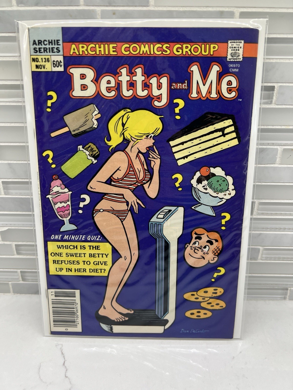 Betty and Me #136 Controversial Diet Cover Good Girl Art 1983 Comics Archie Betty and Me #136 Controversial Diet Cover Good Girl Art 1983 Comics Archie