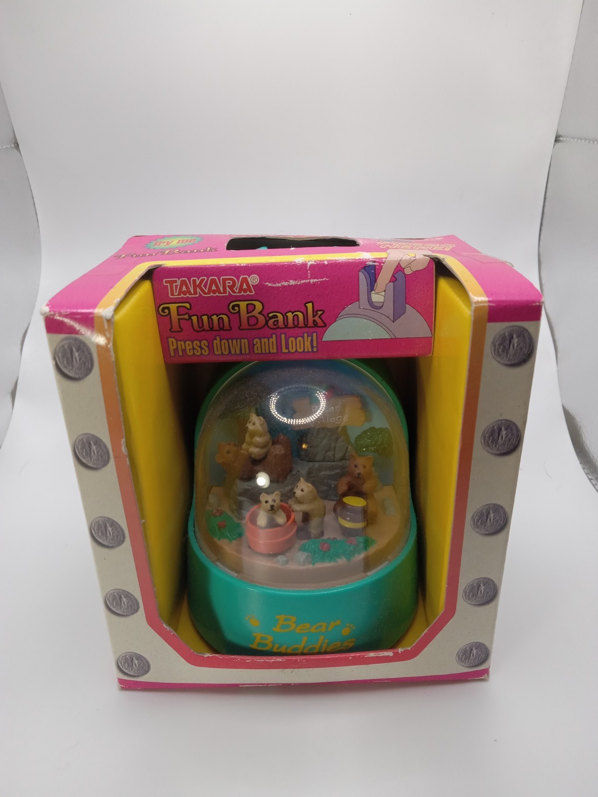 VTG Takara Fun Bank Coin Bank Rare Bear Buddies Not Working New In Box VTG Takara Fun Bank Coin Bank Rare Bear Buddies Not Working New In Box