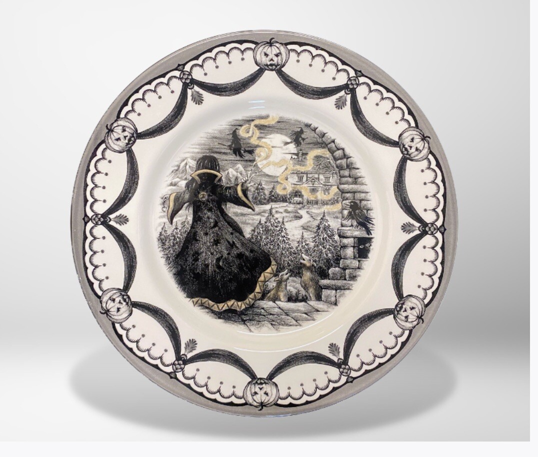 Royal Stafford Spookeyville Dinner Plates Royal Stafford Spookeyville Dinner Plates