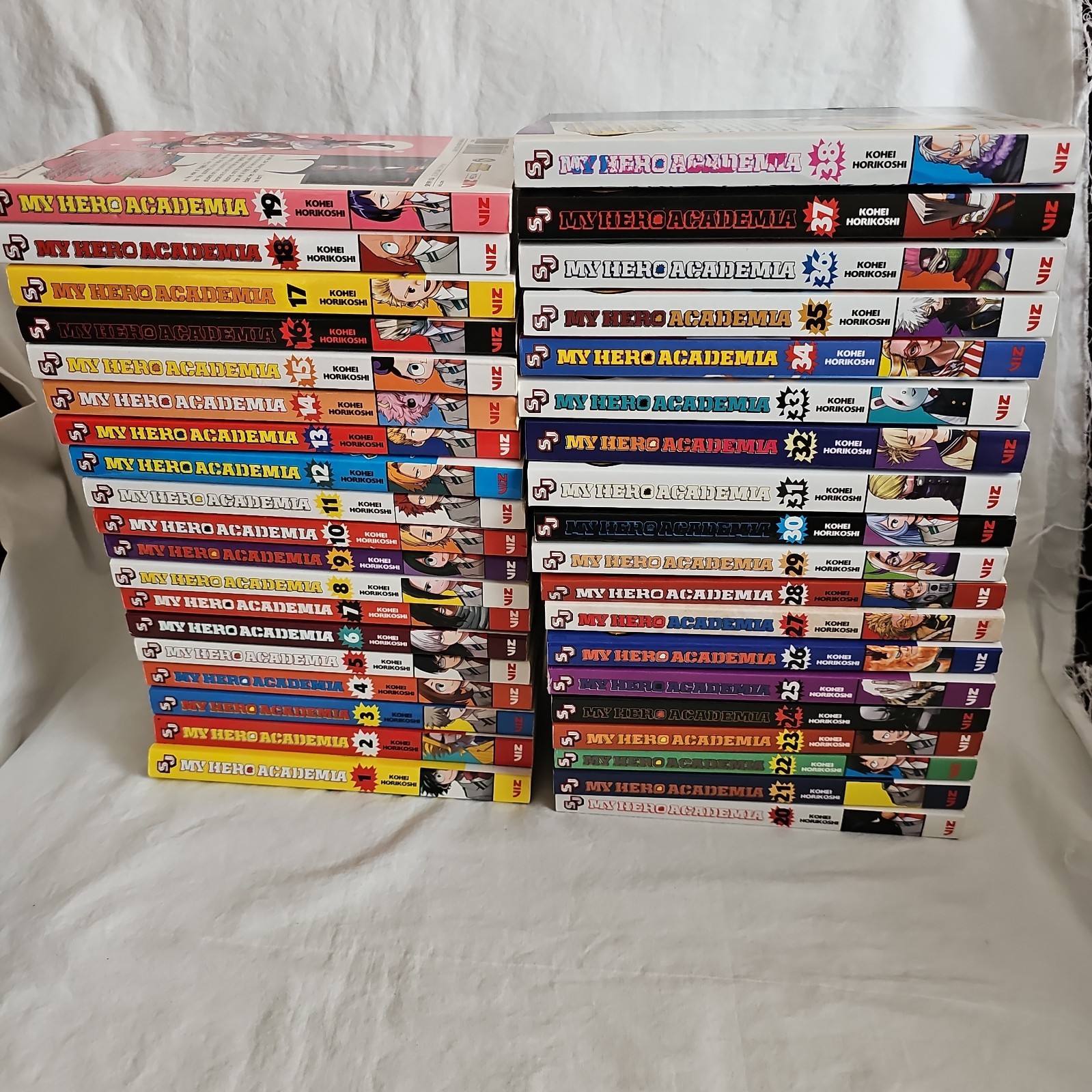 Lot of 38 My Hero Academia MHA Manga Vol 1-38 Kohei Horikoshi (English) Lot of 38 My Hero Academia MHA Manga Vol 1-38 Kohei Horikoshi (English)