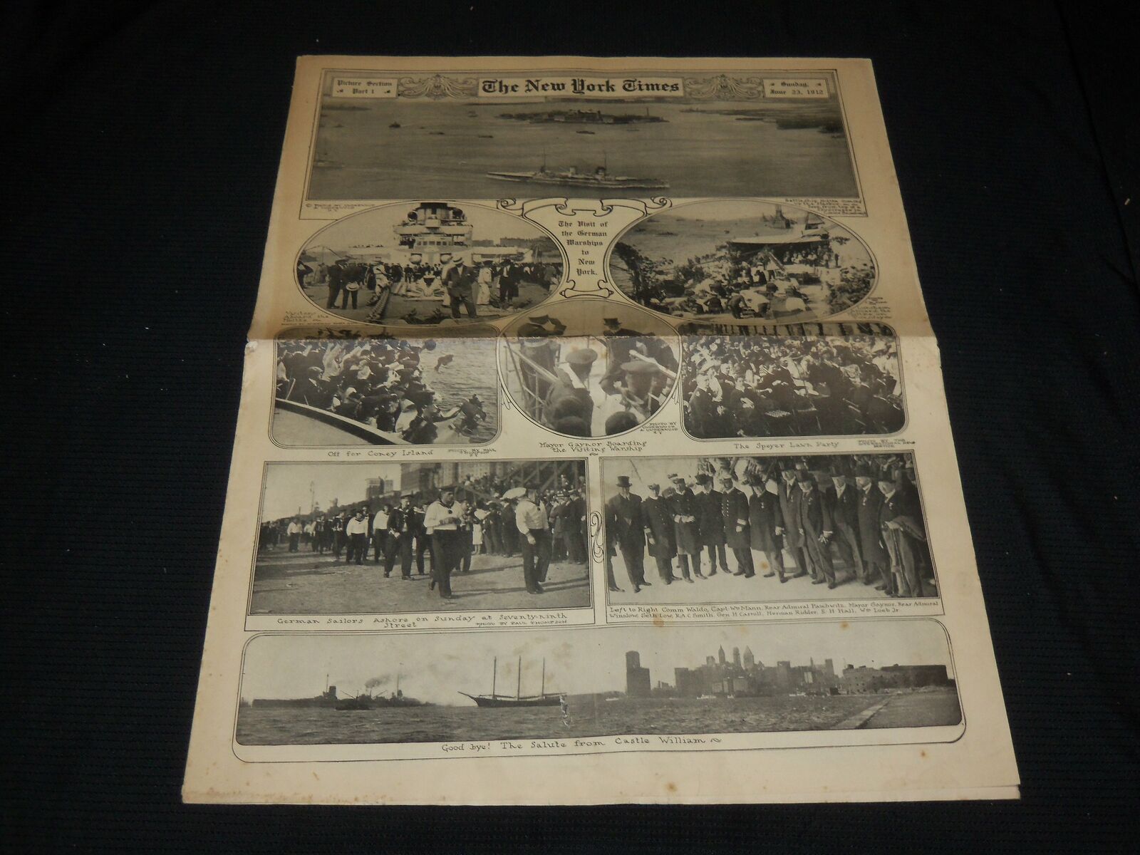 1912 JUNE 23 NEW YORK TIMES PICTURE SECTION - OLYMPIC ATHLETES THORPE - NP 5627