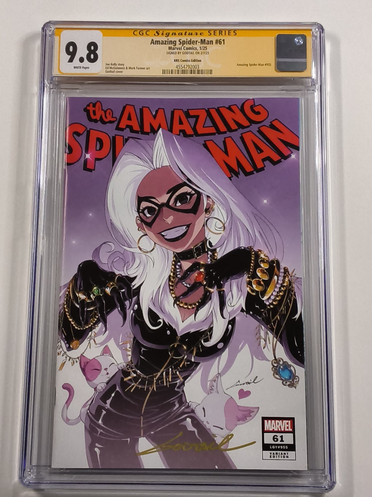 Amazing Spider-Man #61 CGC Signature Series 9.8 Signed Godtail Amazing Spider-Man #61 CGC Signature Series 9.8 Signed Godtail