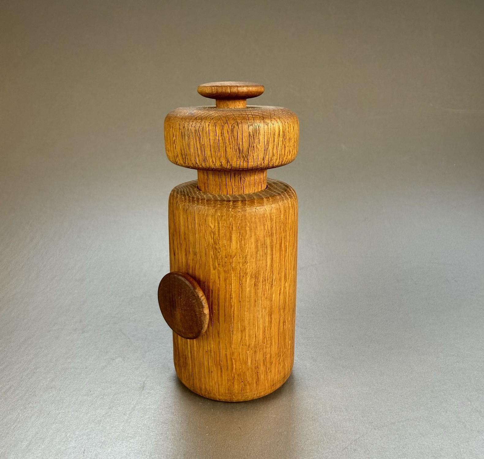 LAUFFER DAN DROZ DESIGNS 75 PEPPER MILL GRINDER MID CENTURY RETRO WOOD SHAKERMIL LAUFFER DAN DROZ DESIGNS 75 PEPPER MILL GRINDER MID CENTURY RETRO WOOD SHAKERMIL