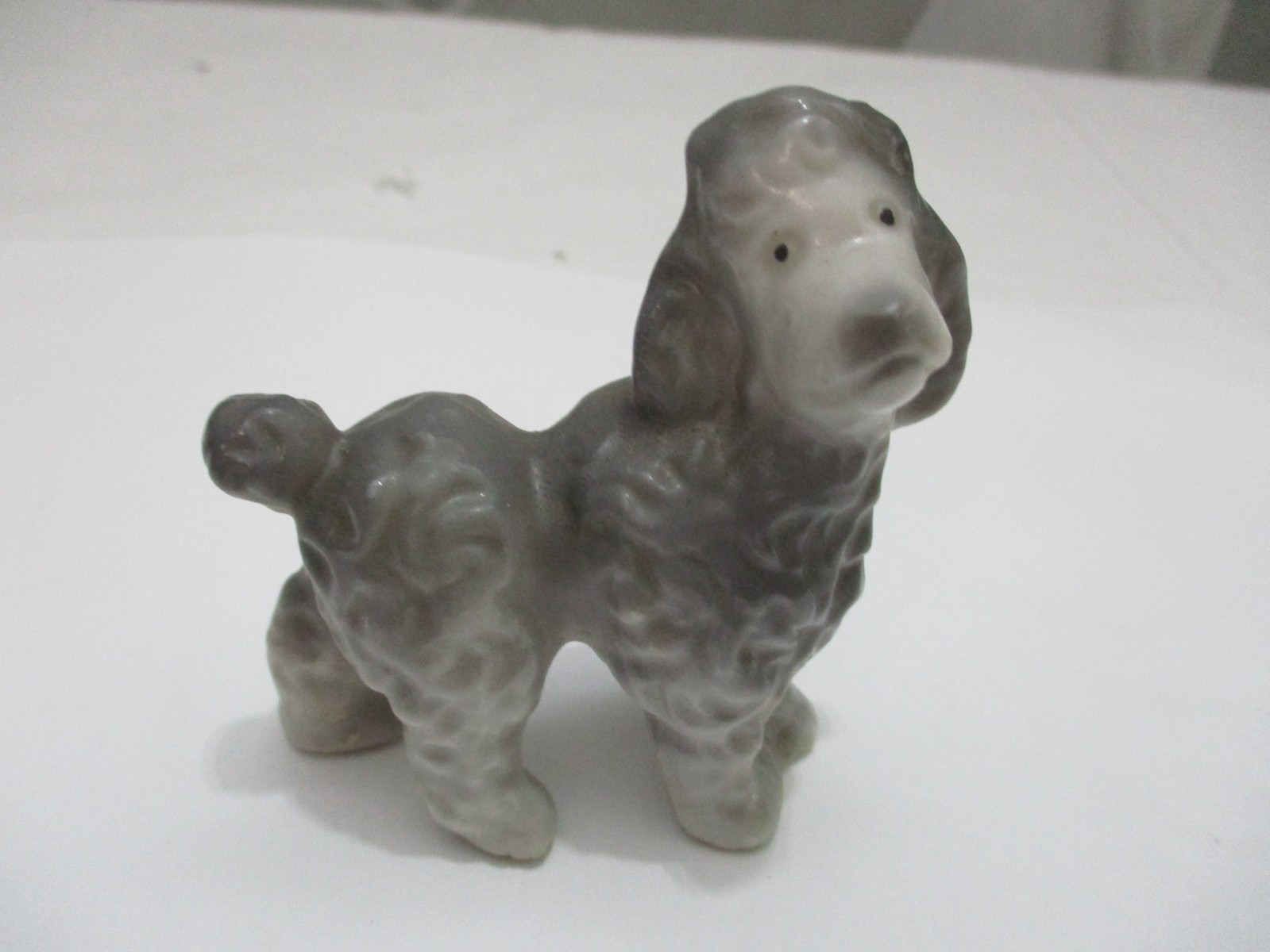 Vintage Ceramic Grey Poodle / Doodle Figurine 1950\'s Japan Vintage Ceramic Grey Poodle / Doodle Figurine 1950\'s Japan