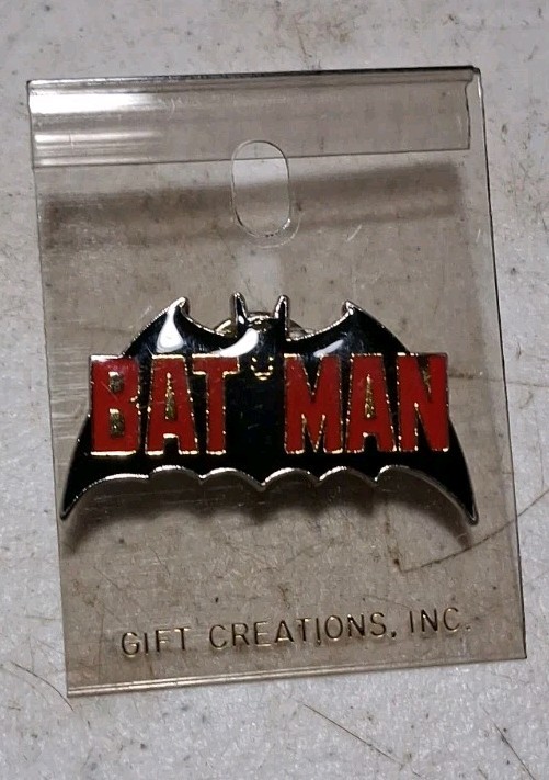 Vintage 1982 Batman Wing Lapel Pin DC Comics Bat Man Vintage 1982 Batman Wing Lapel Pin DC Comics Bat Man