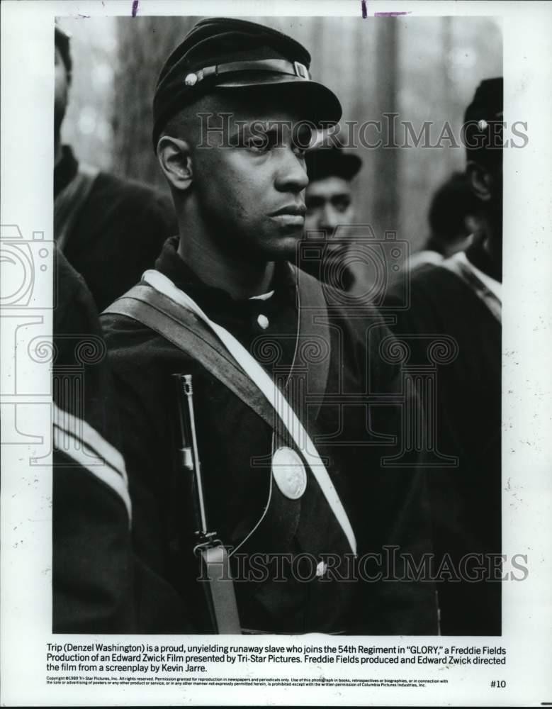 1989 Press Photo Actor Denzel Washington stars in a scene from \