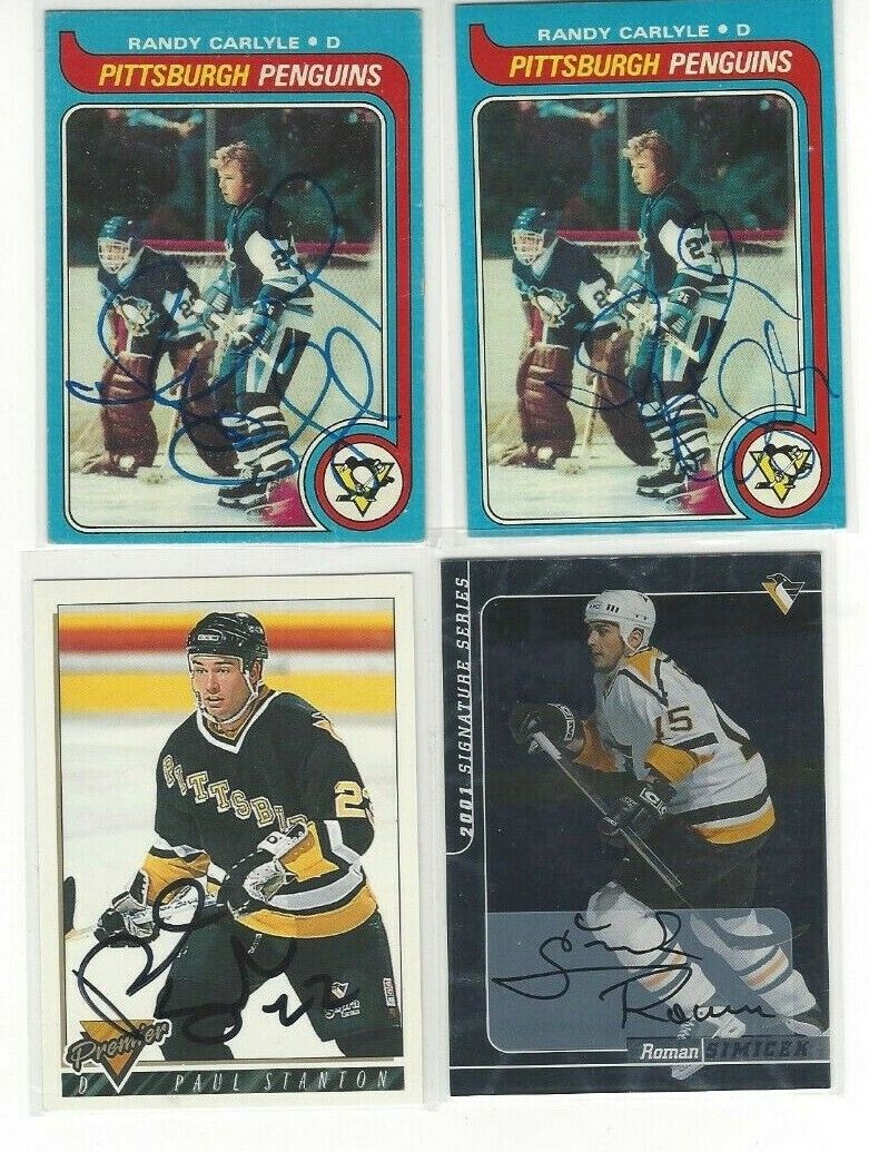 1979-80 Topps #124 Randy Carlyle Signed Hockey Card Pittsburgh Penguins