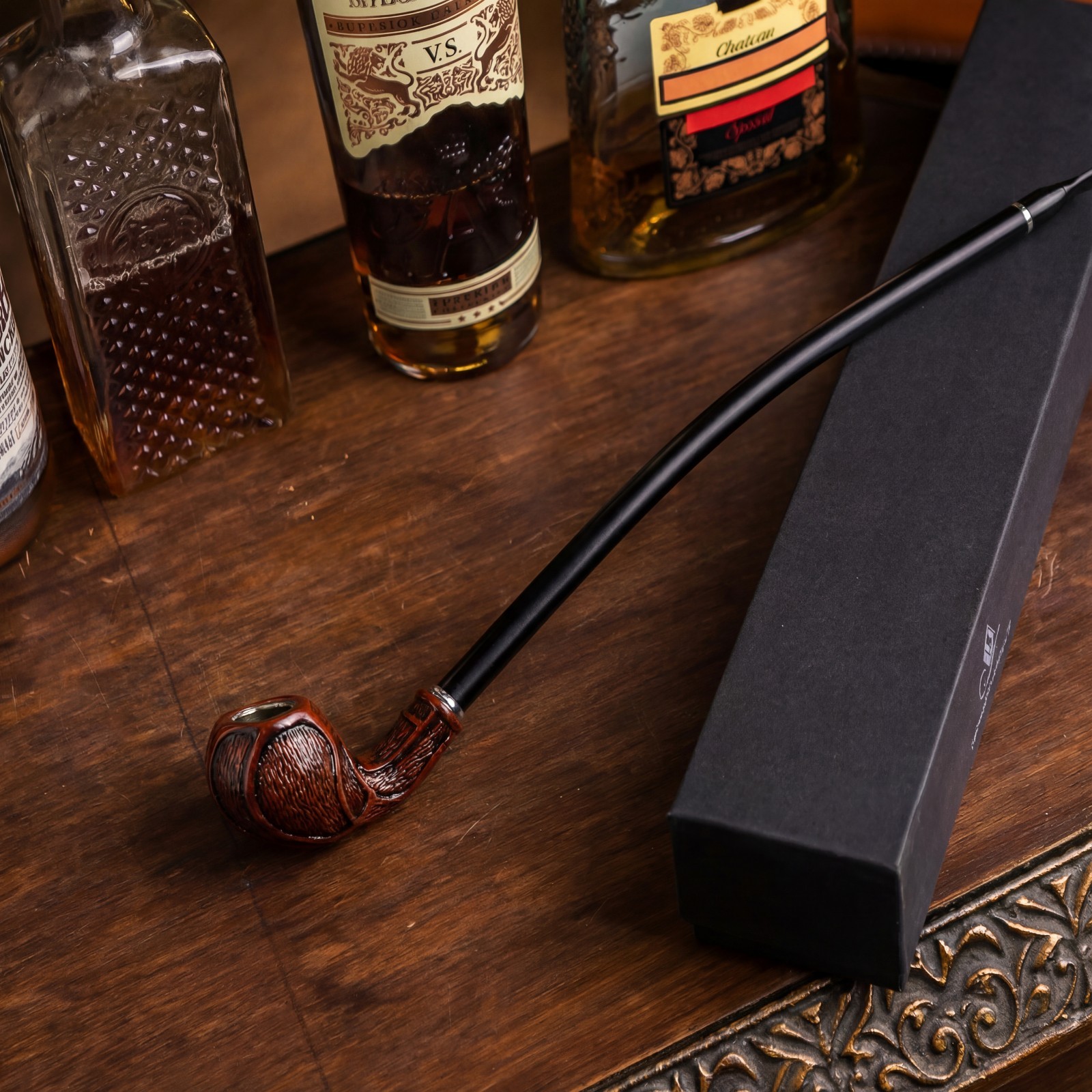 Handmade Wooden Tobacco Pipe, Aristocratic Accessory, Birthday Gift for Men