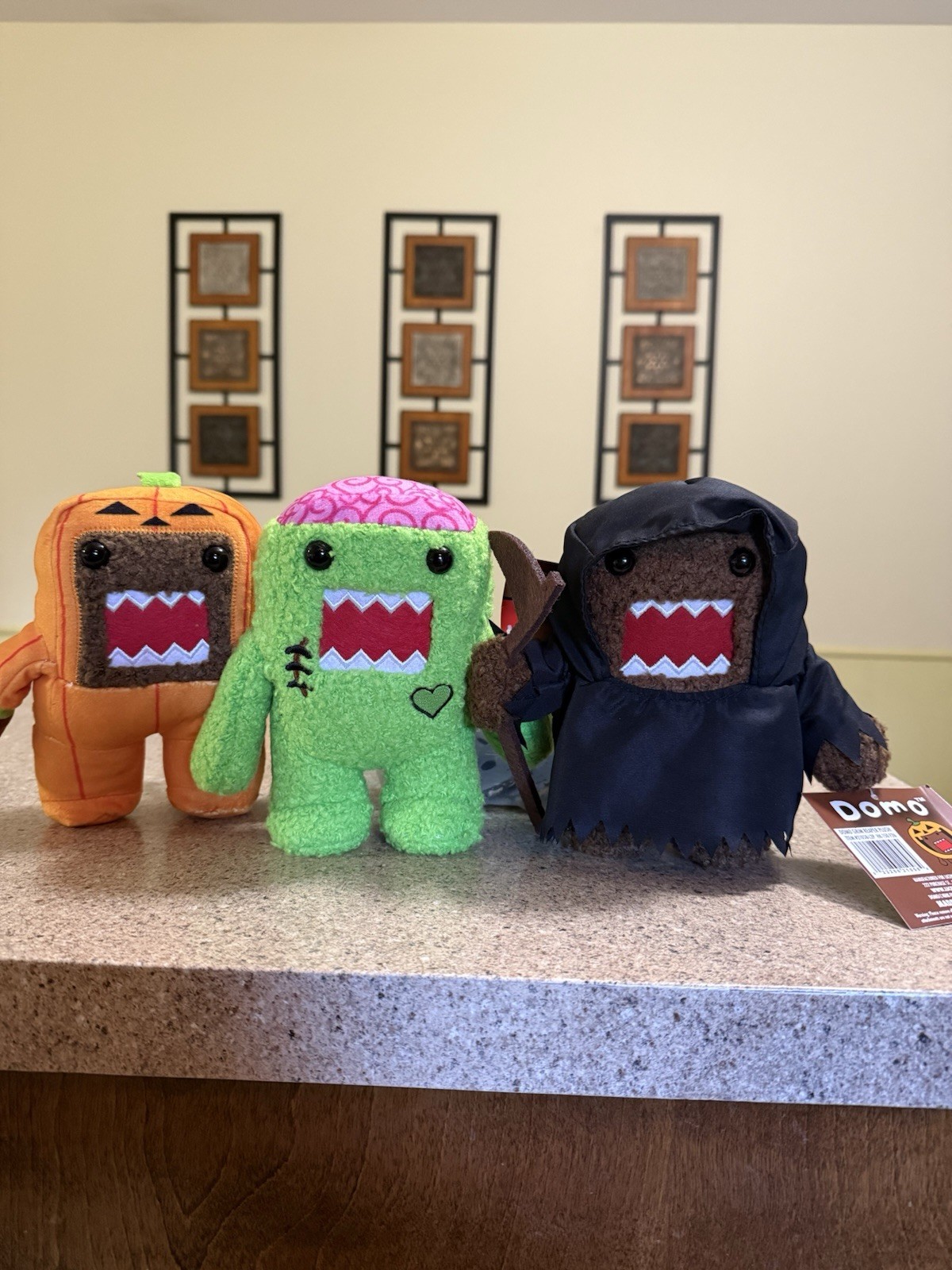 DOMO Domo-Kun 2026 Target Halloween Costume Plushies Set Of 3 Plush NWT DOMO Domo-Kun 2026 Target Halloween Costume Plushies Set Of 3 Plush NWT