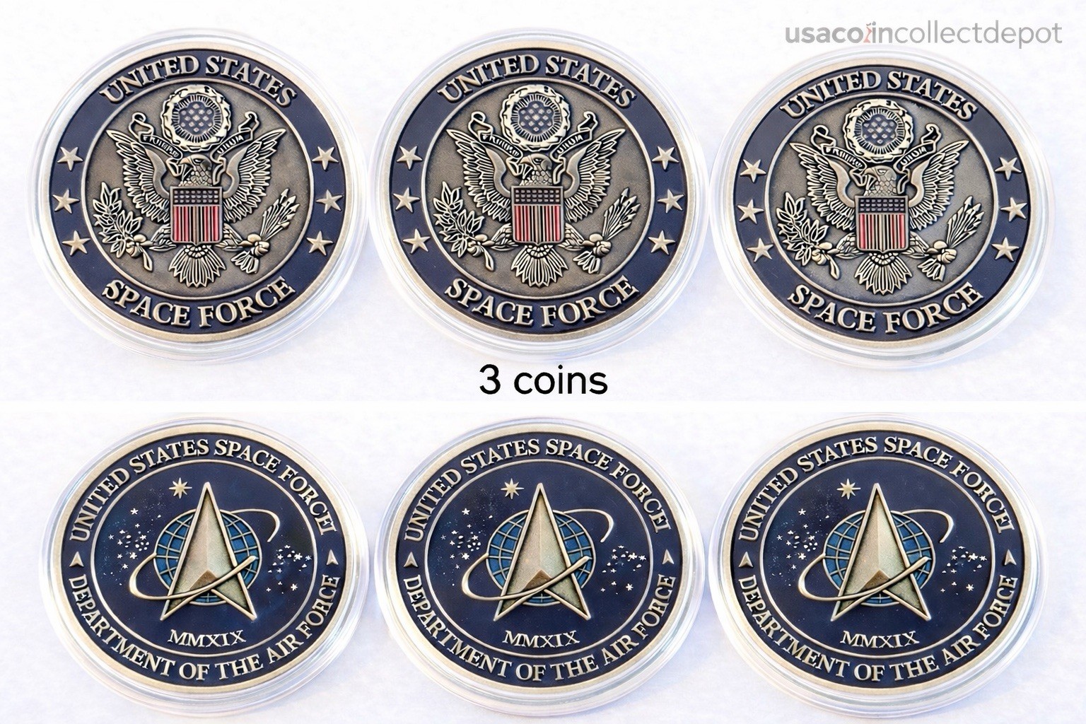 3PC- USA SPACE FORCE CHALLENGER COIN-USA SELLER-FREE SHIPPING 3PC- USA SPACE FORCE CHALLENGER COIN-USA SELLER-FREE SHIPPING
