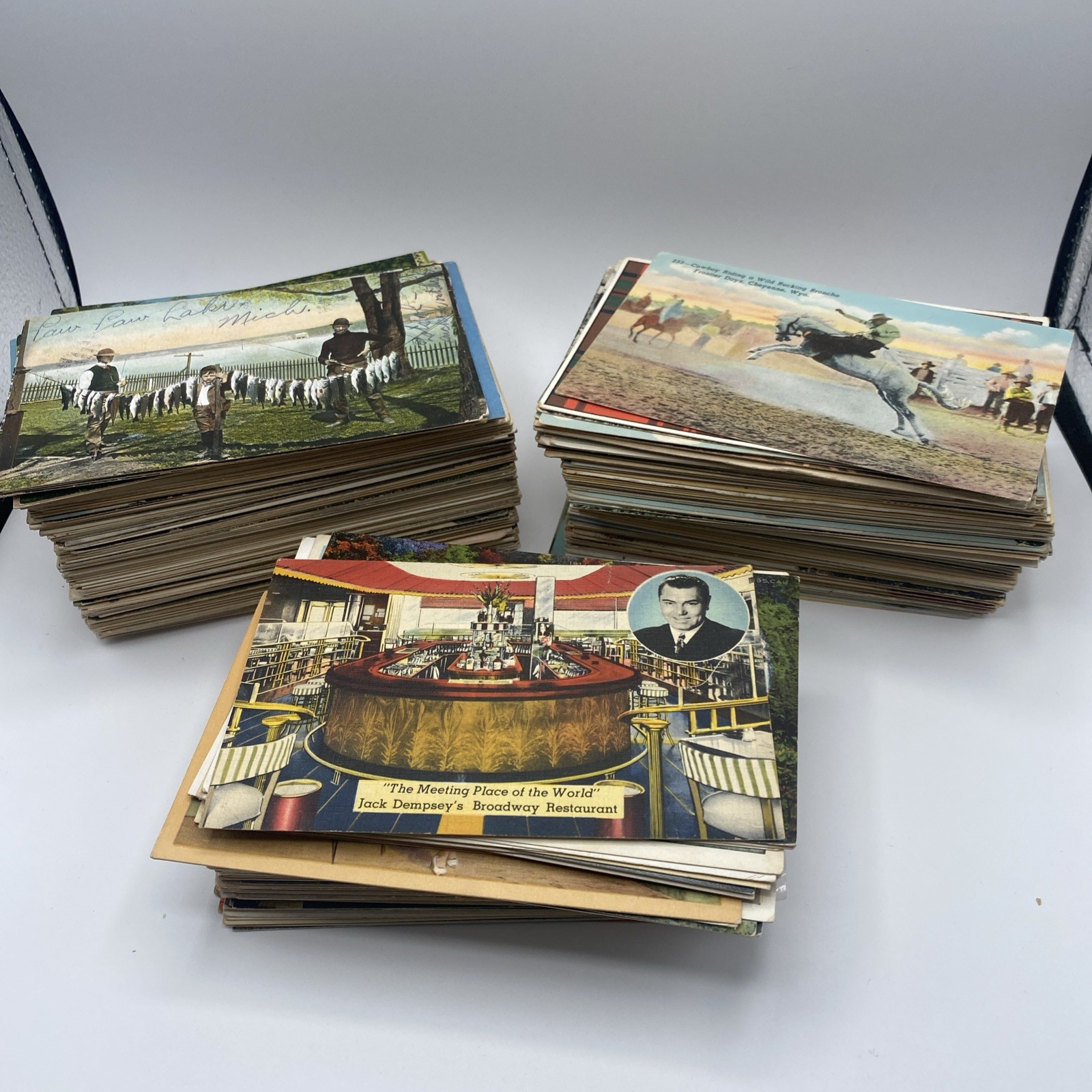 500 USA Postcards Lot, Linen & Older, Used & Unused, Street Views, Travel, More