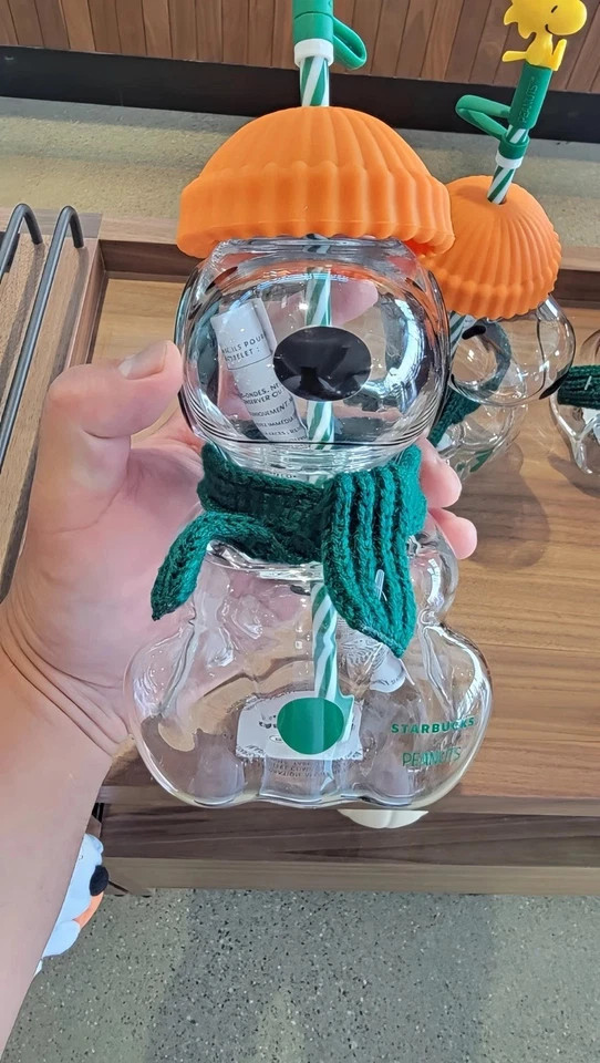 NEW Special Edition Presale Starbucks x Peanuts Snoopy Glass Cup -US SELLER NEW Special Edition Presale Starbucks x Peanuts Snoopy Glass Cup -US SELLER