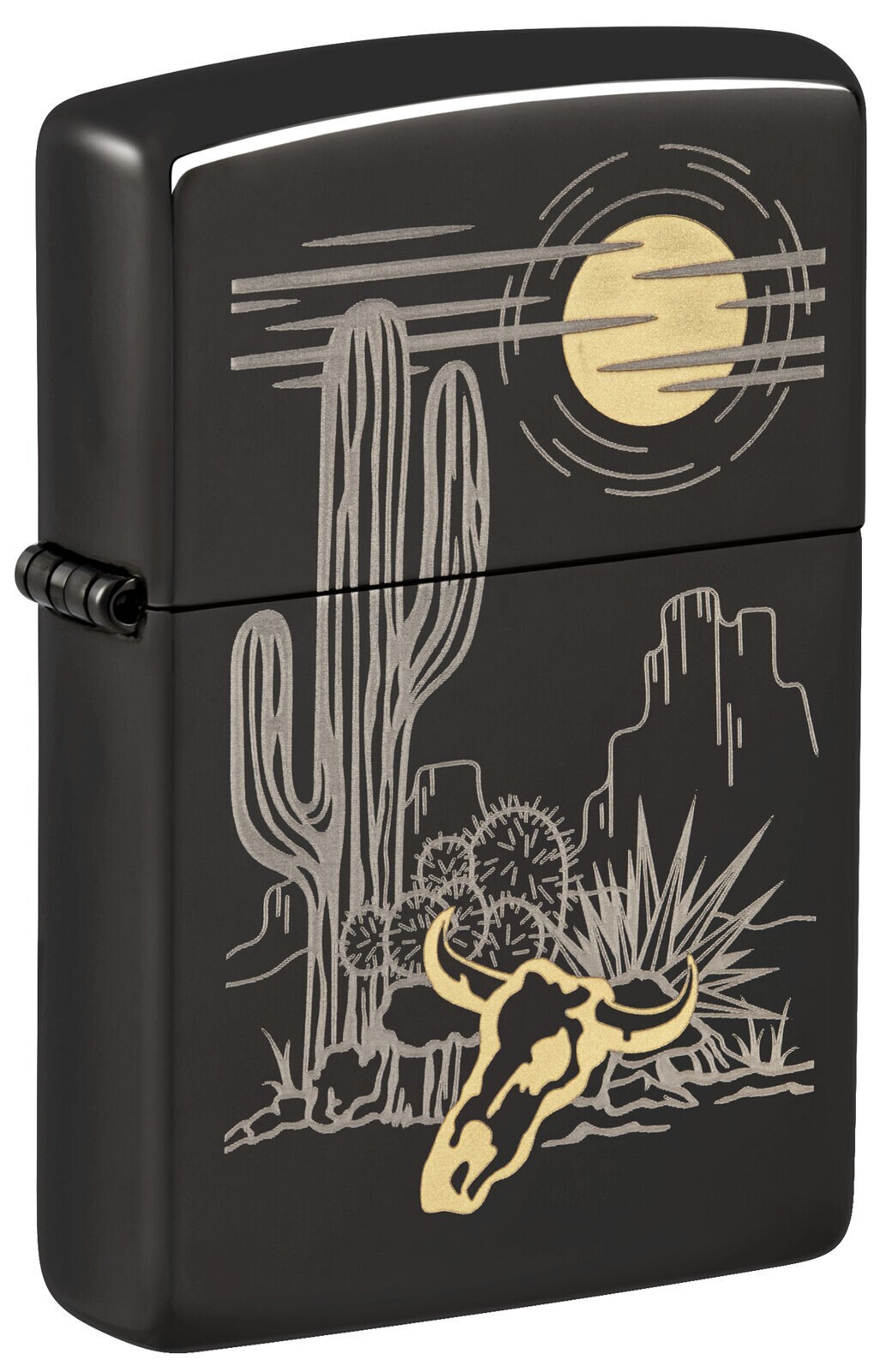 Zippo Western Design High Polish Black 48968 Zippo Western Design High Polish Black 48968