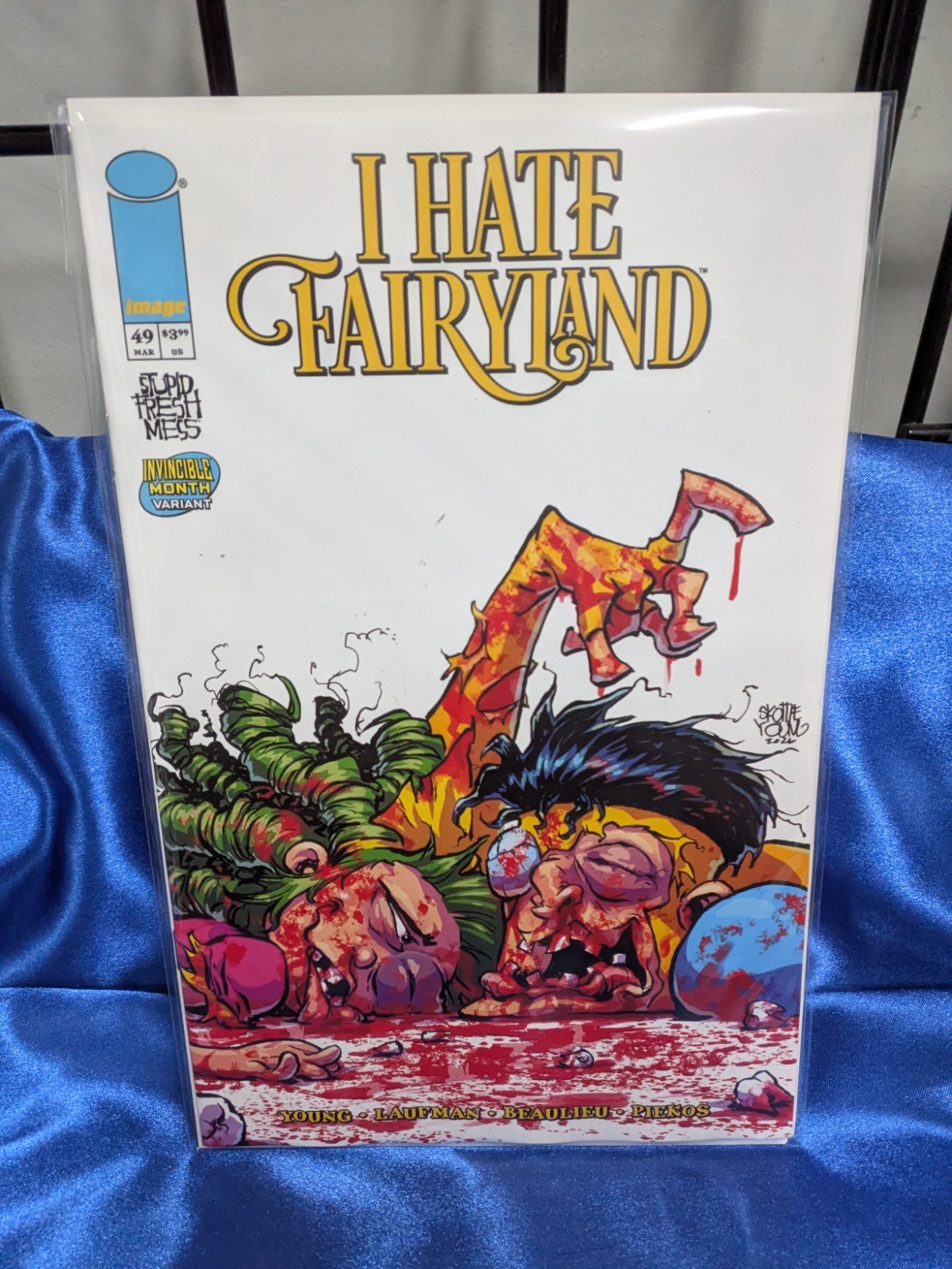 I Hate Fairyland #49 - CVR D Invincible Team Up Variant. We Combine. I Hate Fairyland #49 - CVR D Invincible Team Up Variant. We Combine.