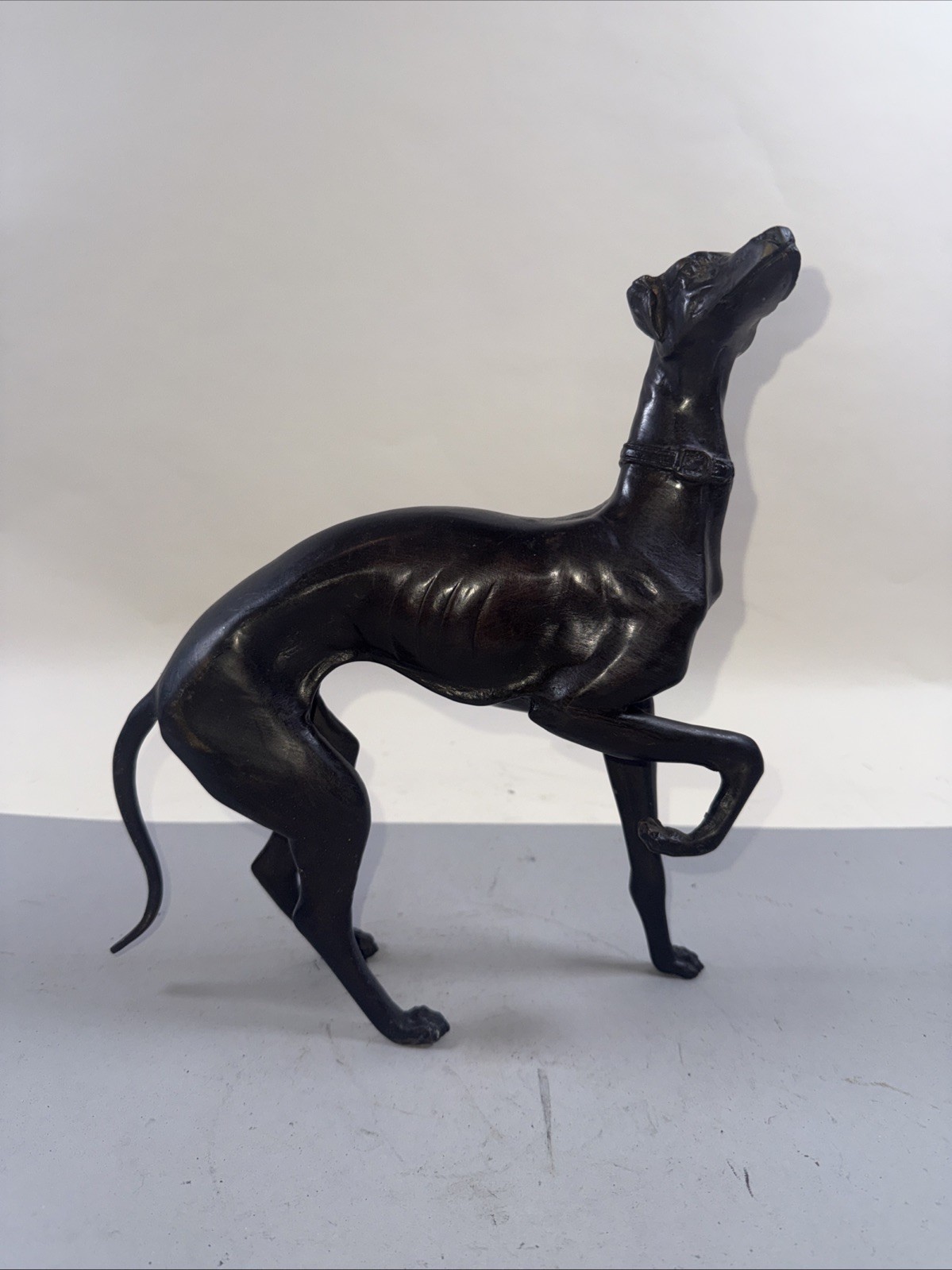 Vintage Hand Cast Bronze Italian Greyhound Dog Art Animal Sculpture Estate Find Vintage Hand Cast Bronze Italian Greyhound Dog Art Animal Sculpture Estate Find