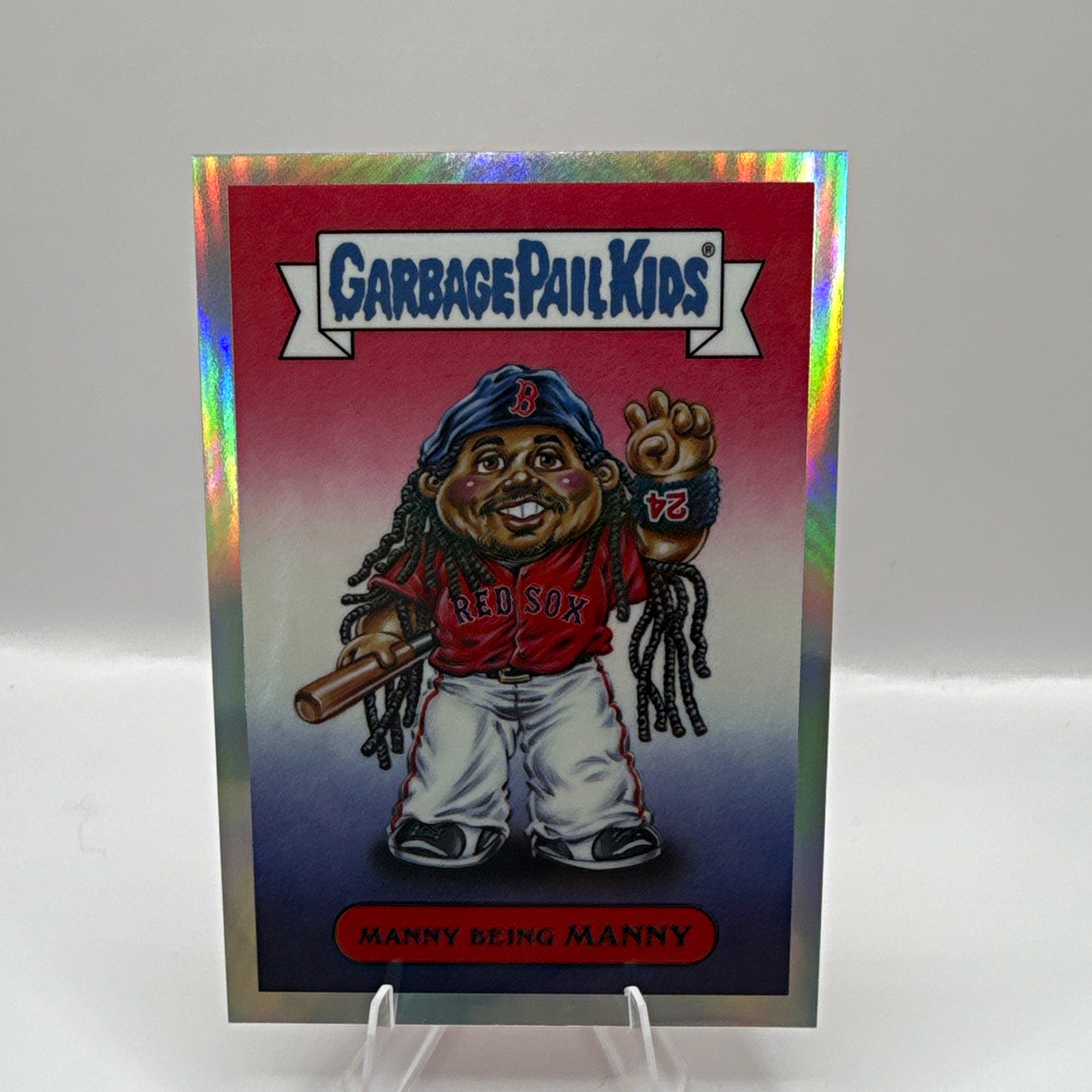 2026 Topps Bowman Garbage Pail Kids GPK-27 Manny Being Manny Manny Ramirez SSP 2026 Topps Bowman Garbage Pail Kids GPK-27 Manny Being Manny Manny Ramirez SSP