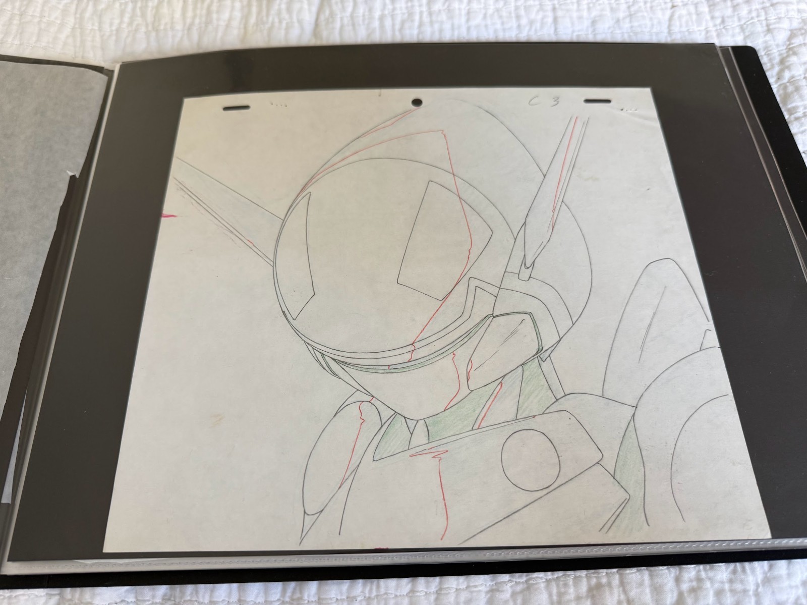 Bubblegum Crisis Original Production Drawing Sylia Helmet Knight Sabers Genga 87 Bubblegum Crisis Original Production Drawing Sylia Helmet Knight Sabers Genga 87