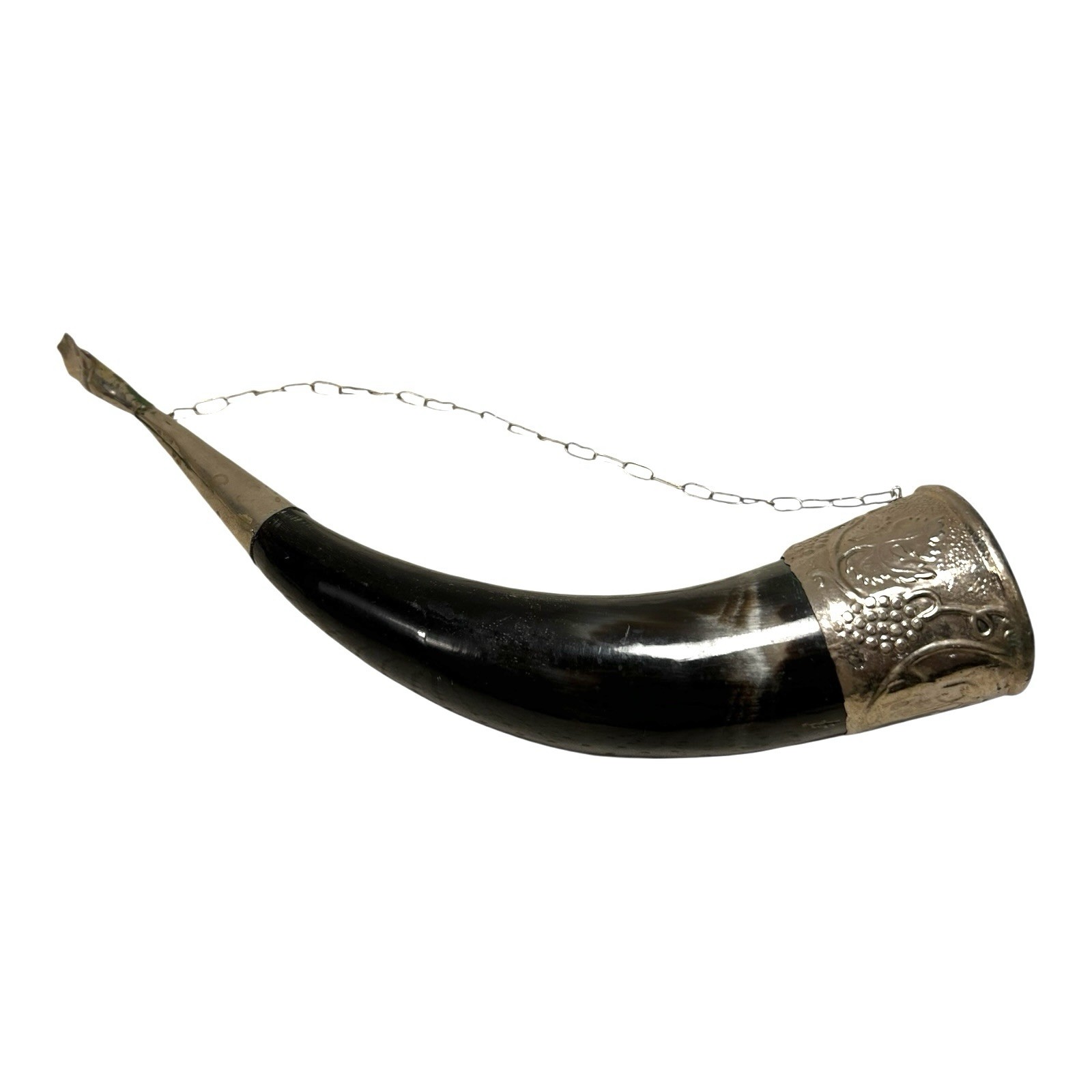 Antique Norwegian Viking Drinking Horn - Ornate Antique Norwegian Viking Drinking Horn - Ornate