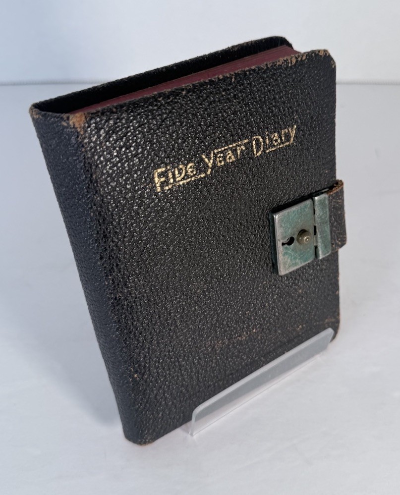 Vintage 1949 Pocket Diary Book Miniature Journal (written In) Leather Cover Vintage 1949 Pocket Diary Book Miniature Journal (written In) Leather Cover