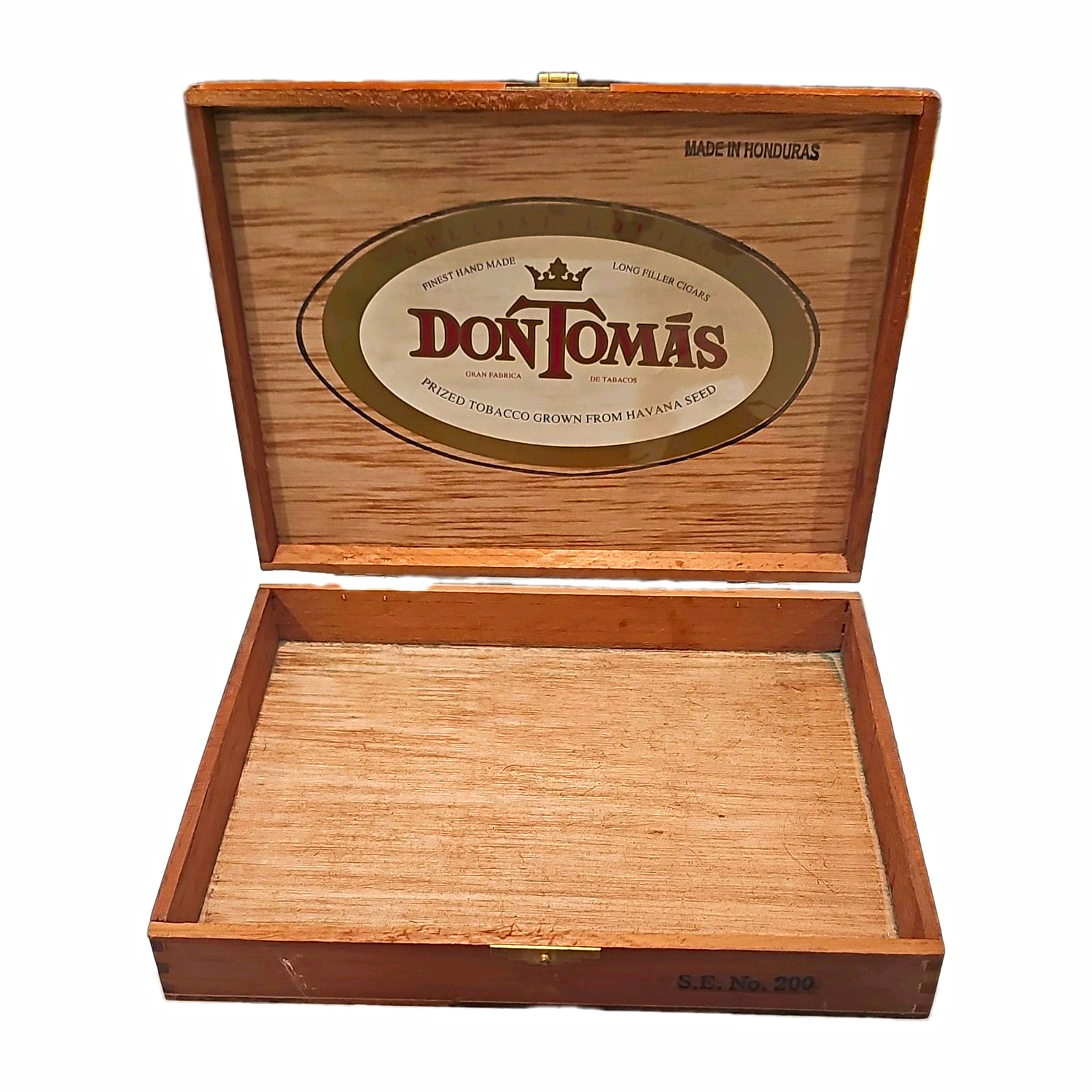 Don Tomás Handmade Special Edition Wooden Cigar Box S.E. No. 200 Honduras Don Tomás Handmade Special Edition Wooden Cigar Box S.E. No. 200 Honduras