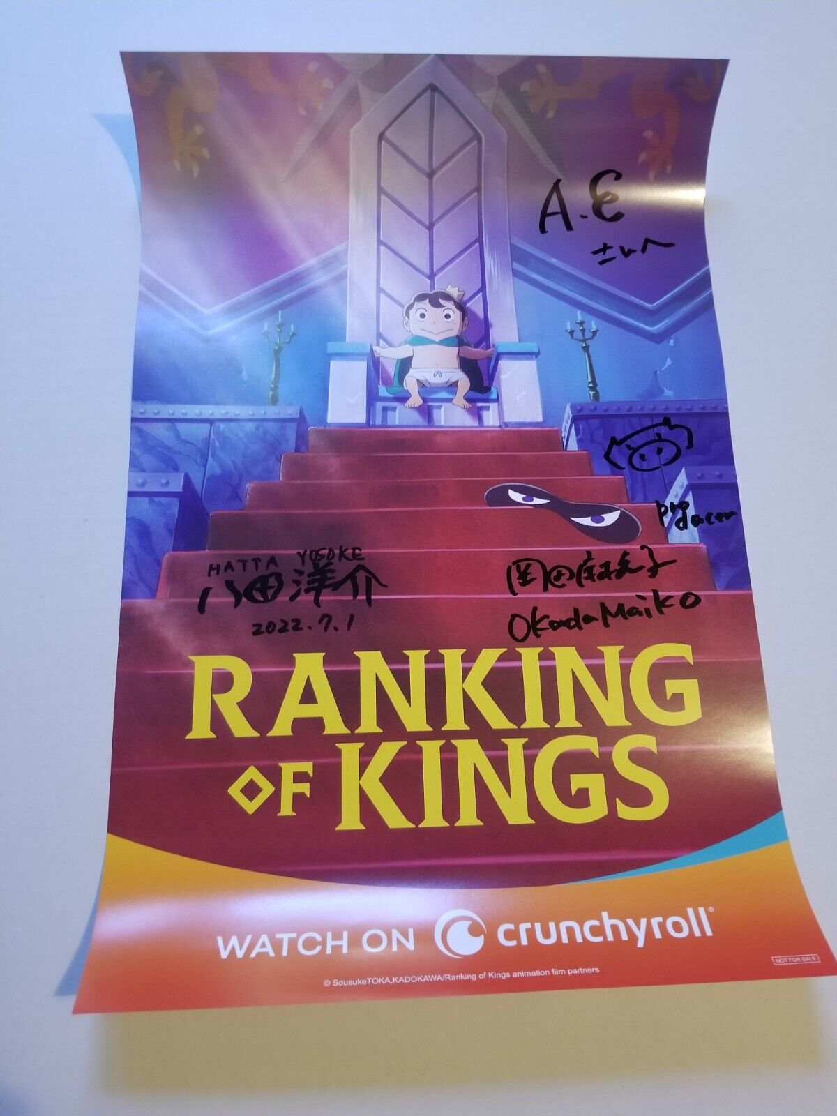Ranking Of Kings Signed Poster Anime Expo 2023 \