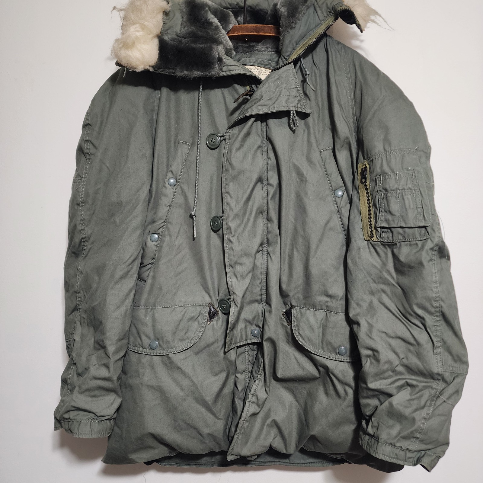 Vintage 1978 US Military N3B Snorkel Parka Lancer Clothing Scovill Zip Jacket