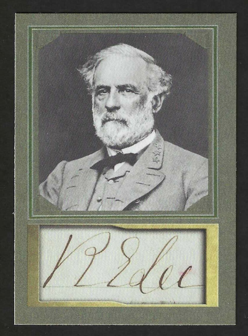 ROBERT E LEE - CONFEDERATE GENERAL - ACEO D. GORDON PROMO TRADING CARD