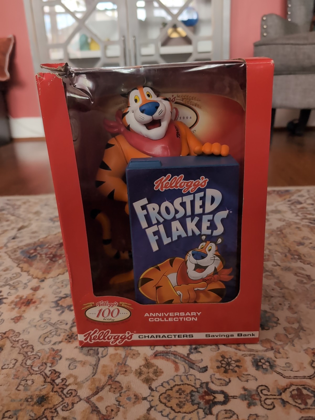Kellogg's Frosted Flakes 100th Anniversary Tony the Tiger Savings Bank 2006 New Kellogg's Frosted Flakes 100th Anniversary Tony the Tiger Savings Bank 2006 New