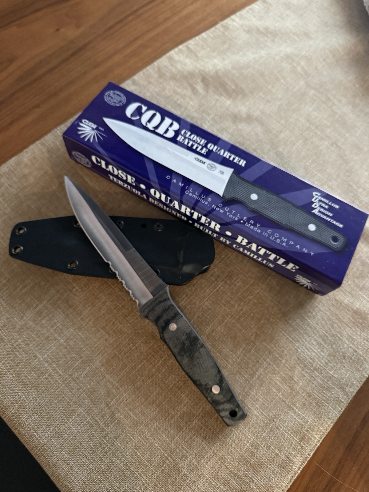 Camillus CUDA knife CQB1 Terzuola Design With Box RARE