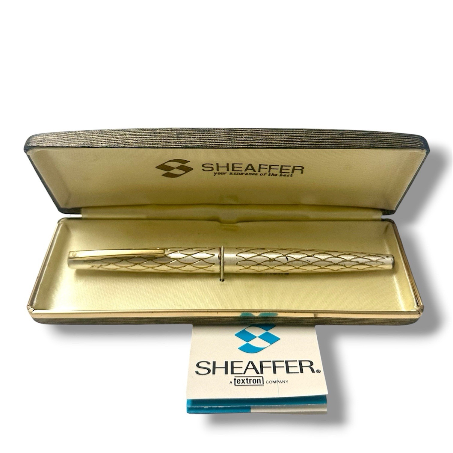 Vintage 1970s Sheaffer USA 14K Gold Nib Fountain Pen w/ Box & Paperwork Vintage 1970s Sheaffer USA 14K Gold Nib Fountain Pen w/ Box & Paperwork