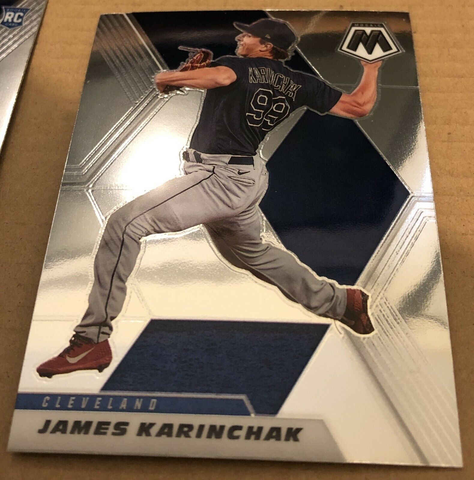 James Karinchak(Cleveland Indians)2021 Panini Mosaic Baseball Card/#115