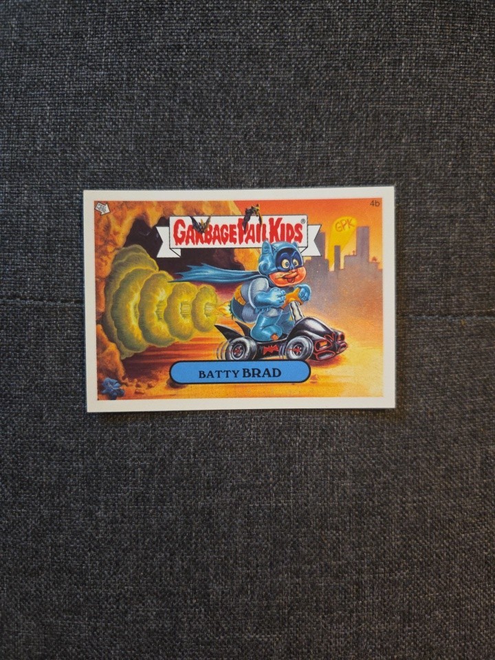 Garbage Pail Kids Batman Parody DC comics Topps Card Garbage Pail Kids Batman Parody DC comics Topps Card