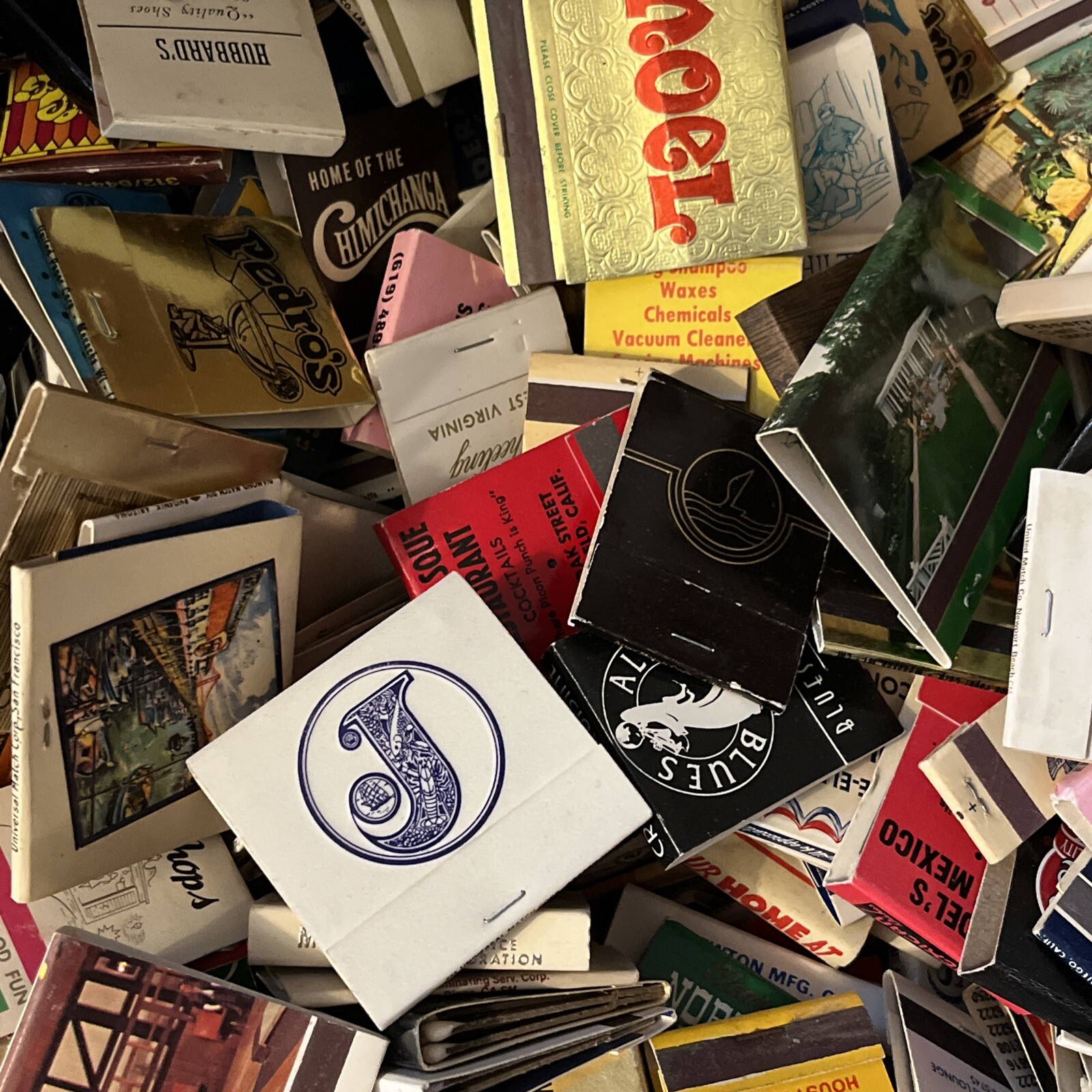 Matchbook Collection Lot Of 60 Used Vintage With No Duplicates Unsearched Look Matchbook Collection Lot Of 60 Used Vintage With No Duplicates Unsearched Look