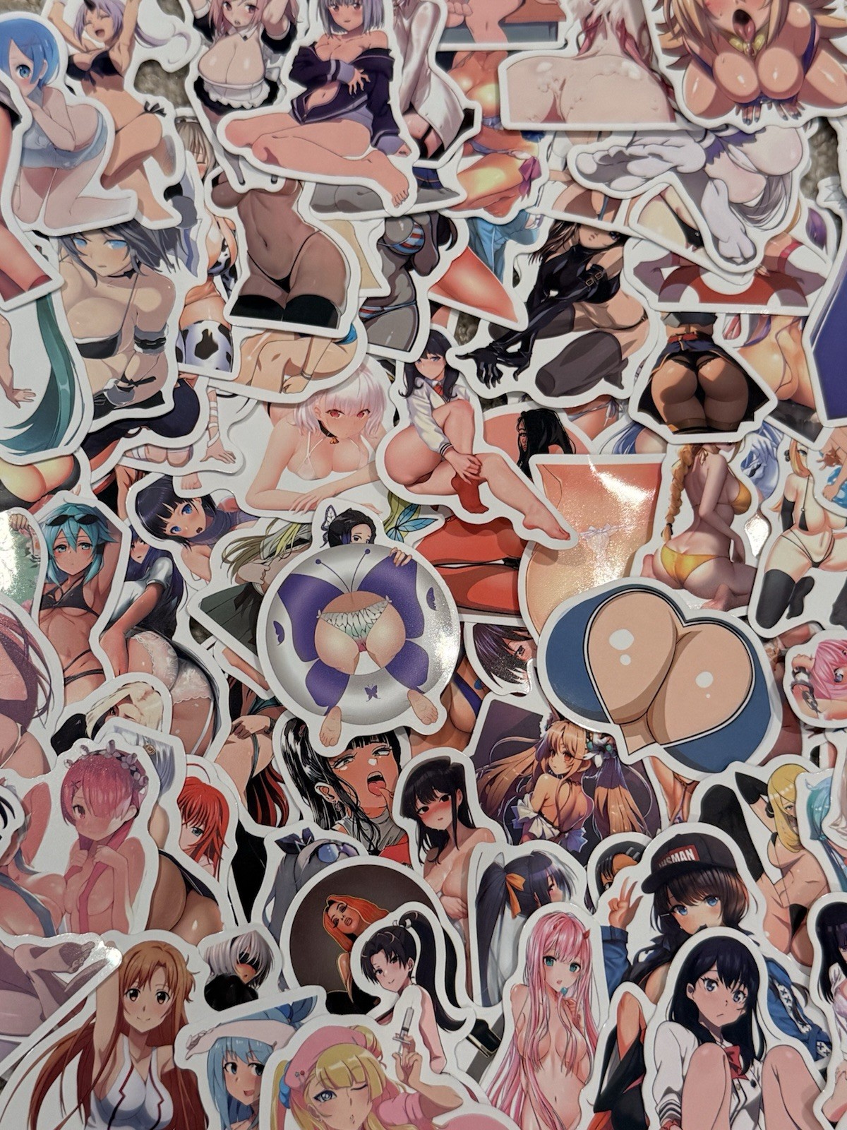 25 Waifu Sticker Lot Anime Waifu 25 Waifu Sticker Lot Anime Waifu