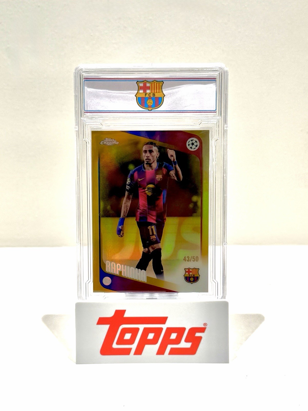 Topps Chrome Raphinha FC Barcelona UEFA Champions League 2024-25 #97 43/50