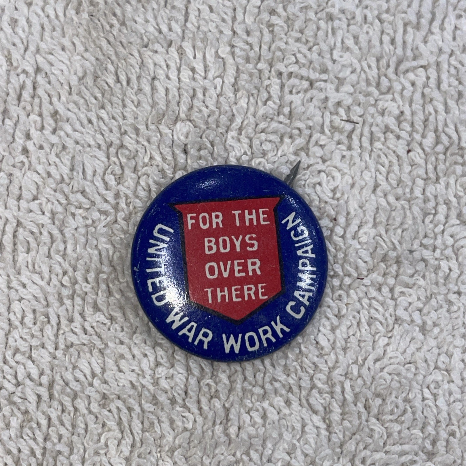 WWI 1918 United War Work Campaign Pinback 