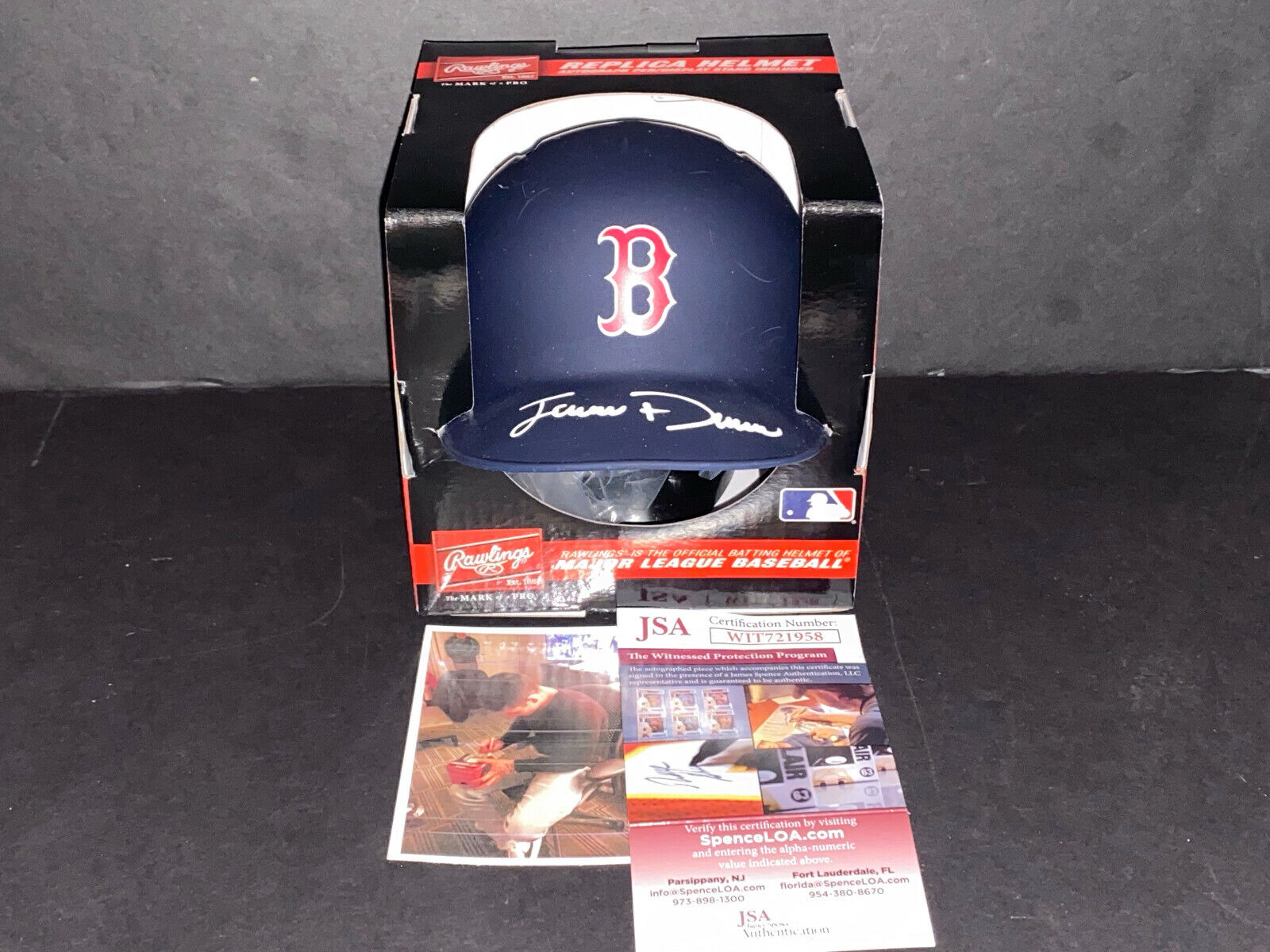 Jarren Duran Boston Red Sox Autographed Signed Matte Mini Helmet JSA WITNESS COA
