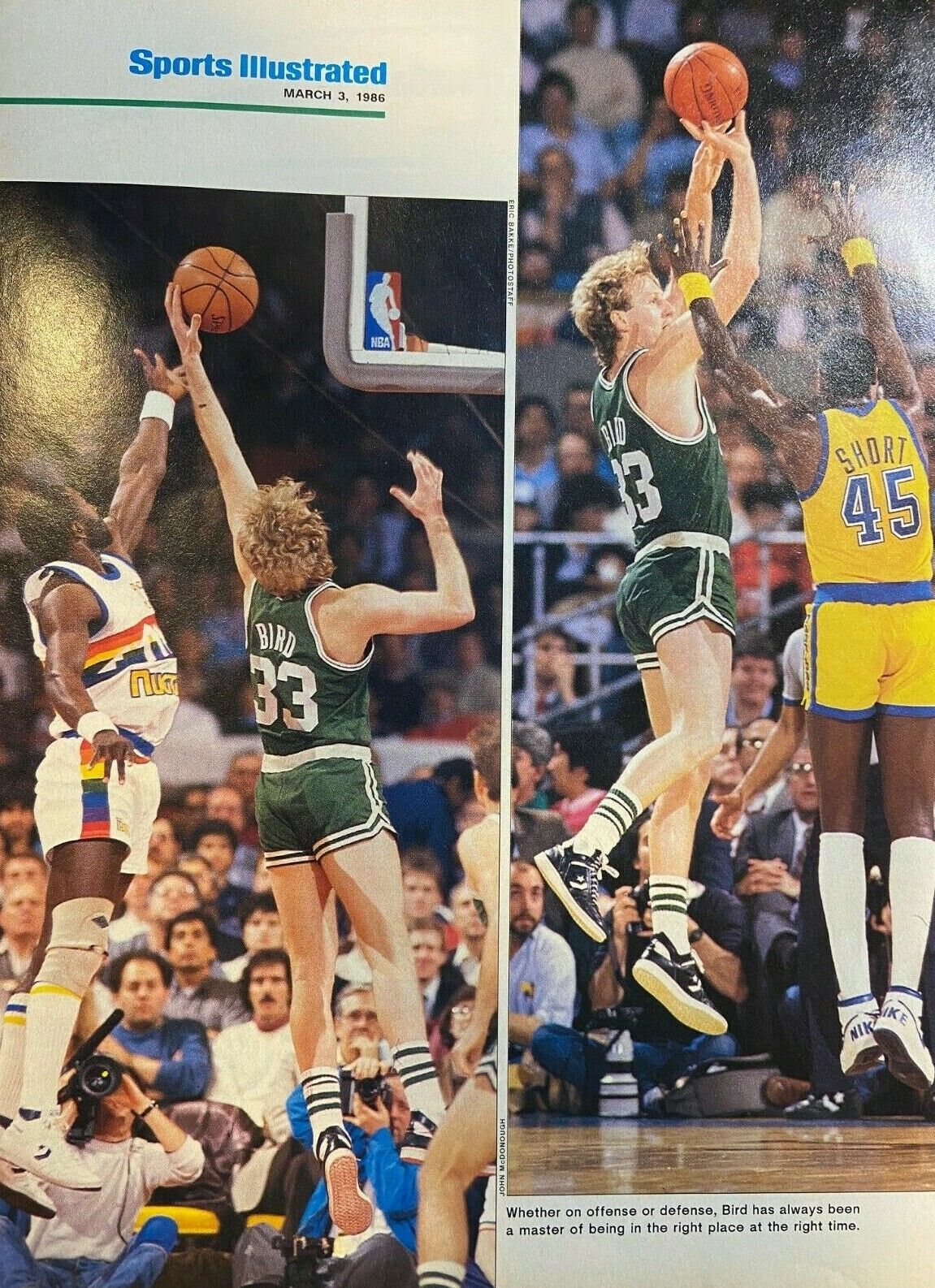 1986 Larry Bird Boston Celtics Basketball