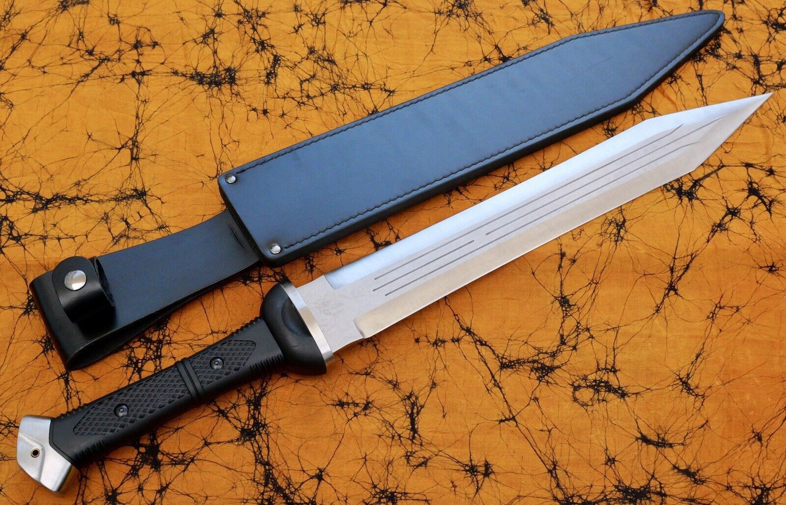 27” Modern Gladiator Sword Double Edge High Quality Futuristic 5mm Thick Sharp 27” Modern Gladiator Sword Double Edge High Quality Futuristic 5mm Thick Sharp